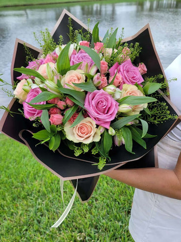 Classic Bouquet Roses Mix — Flowers Station, Winnipeg florist