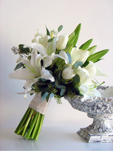 White Elegance Bouquet — Flowers Station, Winnipeg florist