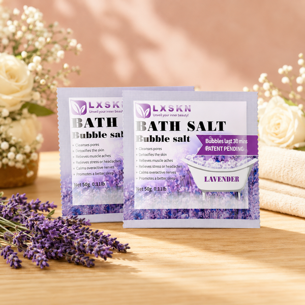 Lavender bath salt packets for relaxing bubble soak — Flowers Station Winnipeg
